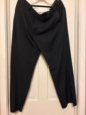 Haggar Black Men's Dress Pants - Straight Leg